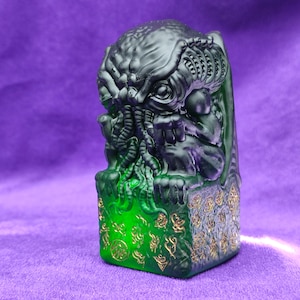 Estatuilla de Cthulhu, idolo de cthulhu, la llamada de cthulhu, lovecraft, Statue of Cthulhu, Cthulhu figurine