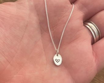 Sterling silver miscarriage necklace - baby bereavement keepsake gift.