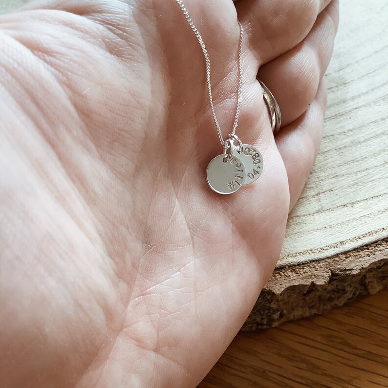 Mum Necklace Kids Names Baby Birth Necklace Mummy Necklace Etsy UK