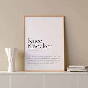 Gift Idea Golf Wall Art Gift For Him Her Golf Poster Knee Knocker Definition Funny Meaning Golf Course Golfer Gift Boyfriend Gift