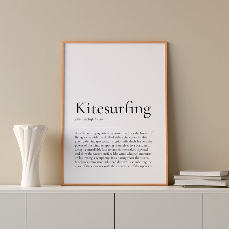 Weihnachten Geschenk Idee Kitesurfen Wand Kunst Geschenk für Etsy.de