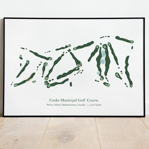 Geschenkidee Golf Wandkunst Geschenk für Ihn Kochporto Golfclub Golfkurs Karte Canada Golf Poster Golf Wohnkultur Golfspieler Geschenk