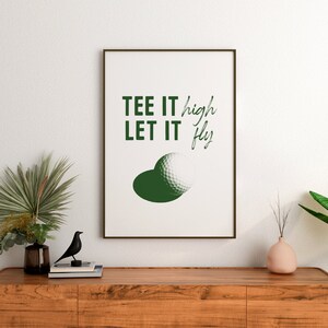 Birthday Gift  Gift Golf Gift Golf Wall Art Gift For Him Golfer Poster Golfer Gift For Living Room Wall Art For Office Golf Poster