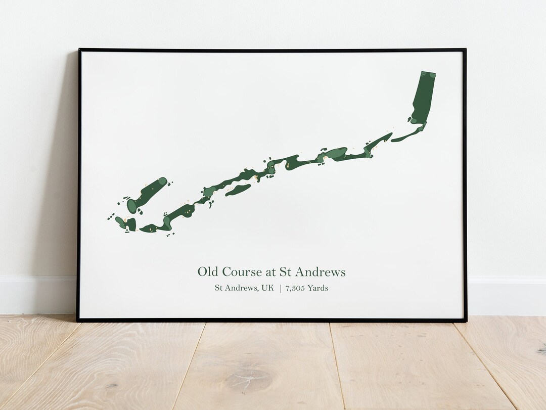 Gift Idea Golf Wall Art Gift for Him Golfer Gift Old Course Golf Club