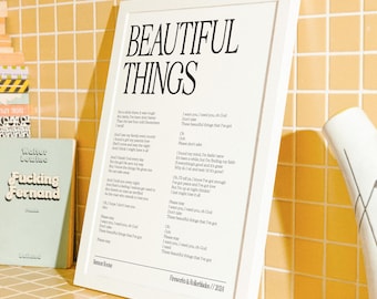 Einweihungsparty Geschenkidee Wandkunst für Wohnzimmer Benutzerdefinierte Song Lyrik Poster Lieblingssong Poster Beste Freundin Geschenkidee Song Art Musik Wandkunst