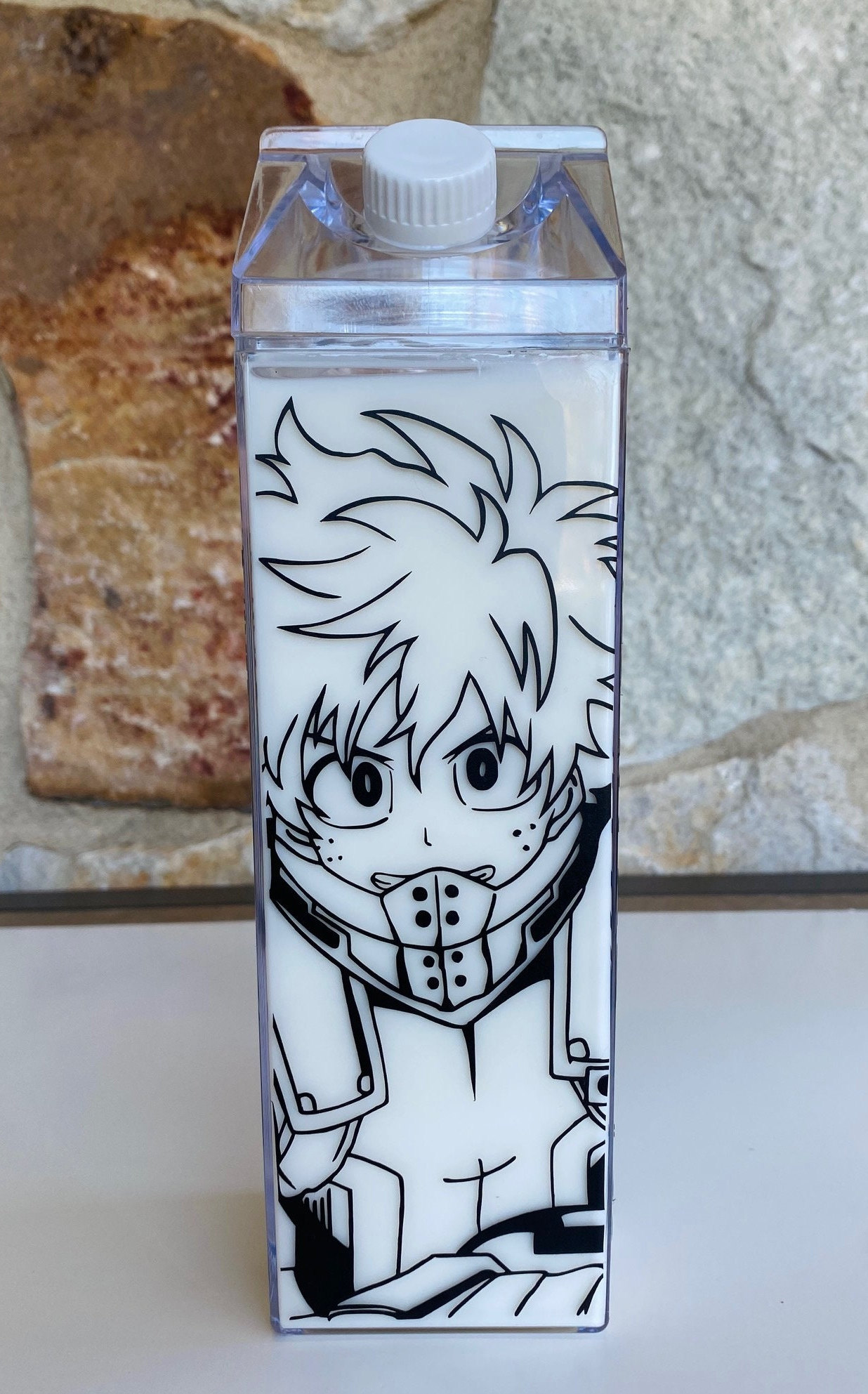 Anime 33oz Milk Carton Water Bottle / MHA Water Bottle / Etsy
