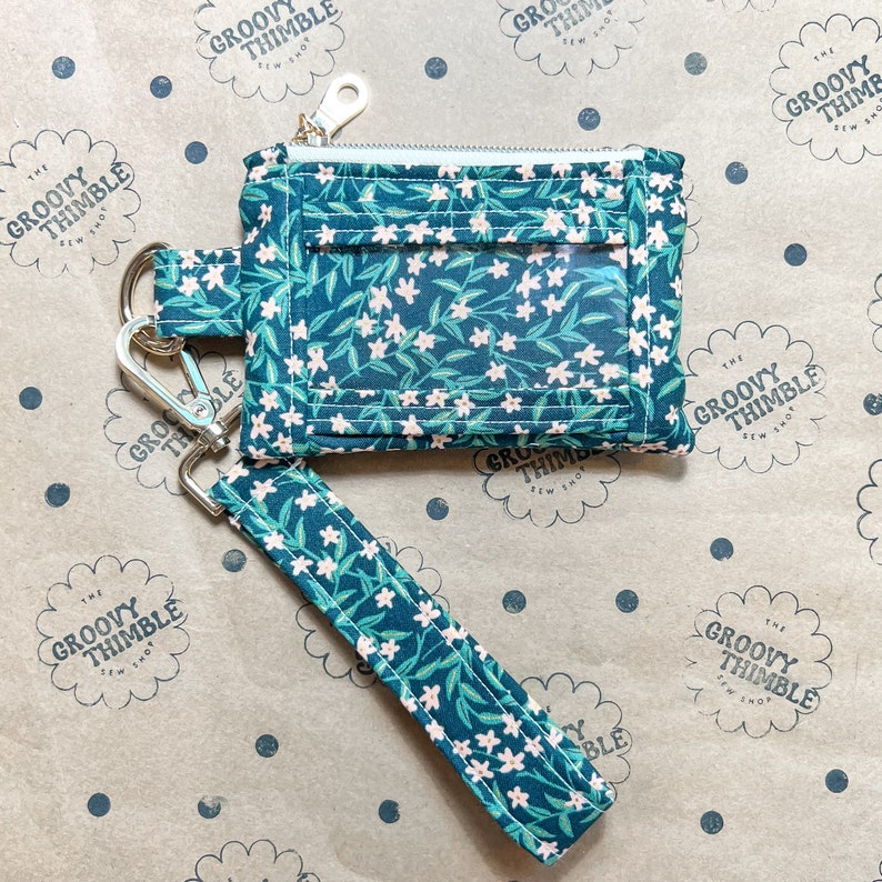 WRISTLET WALLET Handmade Zip-close Wallet With ID Window and Removable ...