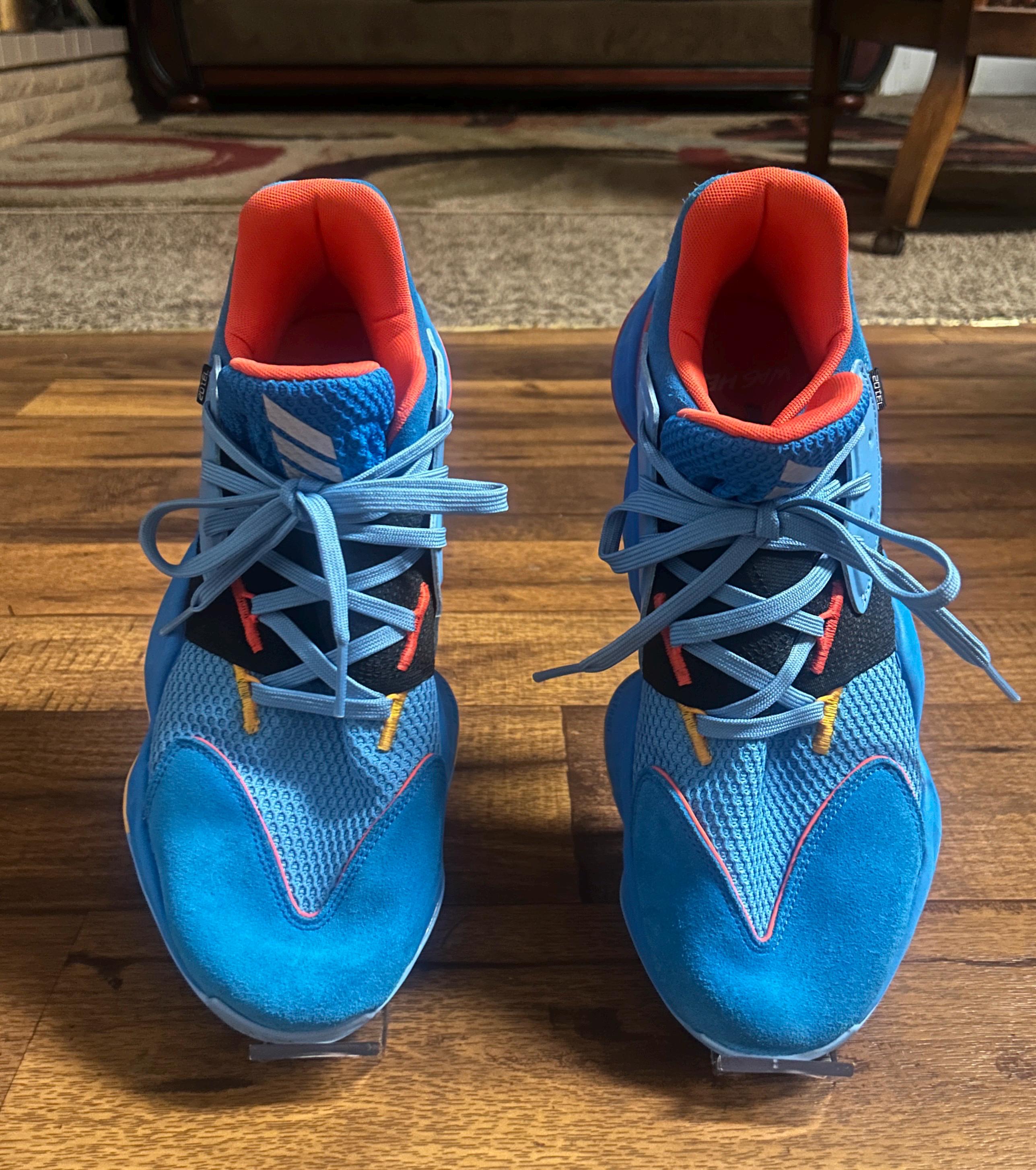 Adidas Harden Vol. 4 GCA OKC Thunder Basketball Blue Men's 10
