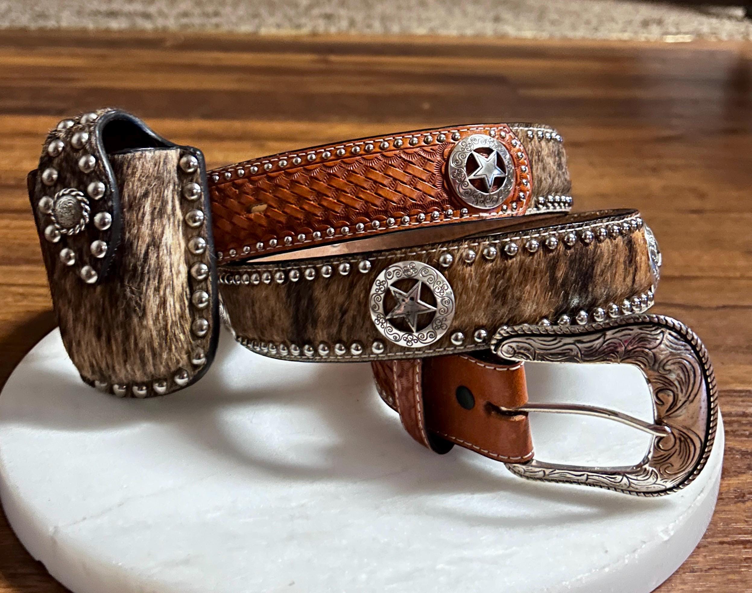 Beige Western Belt - Etsy