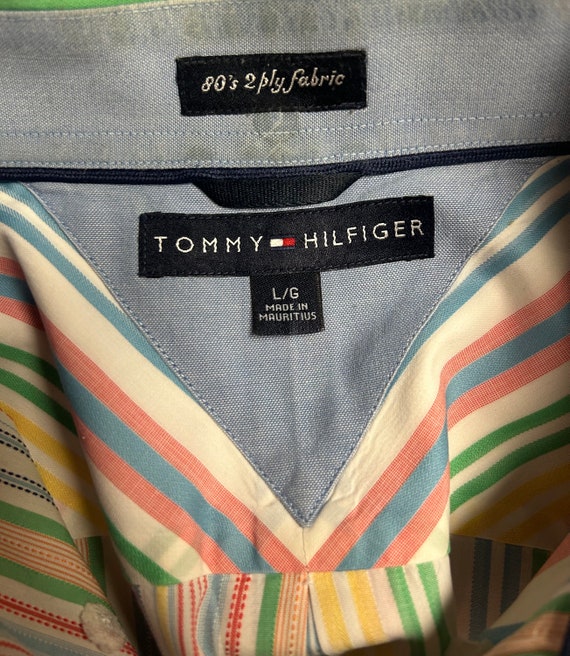 Tommy Hilfiger~ Size Large Multi~Colors Striped S… - image 3