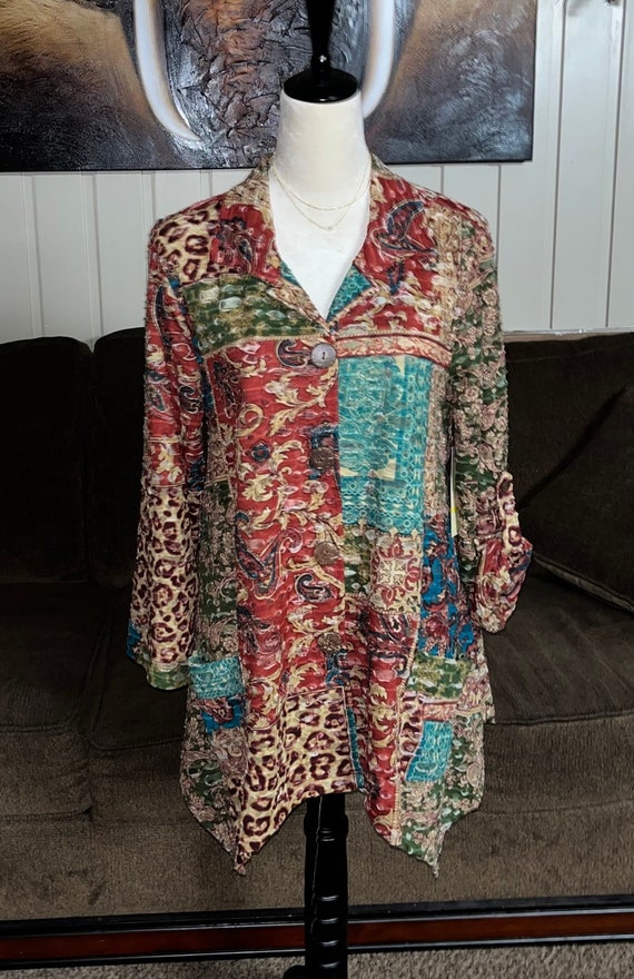 Multiples • Size Medium • Boho • Blouse • Brown •… - image 4