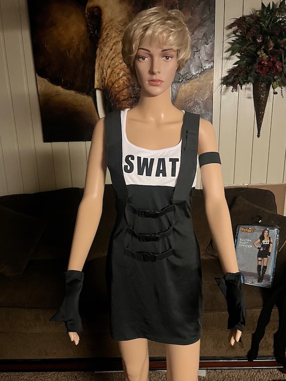 Swat Police Uniform (Spirit Halloween) Size Medium Gem