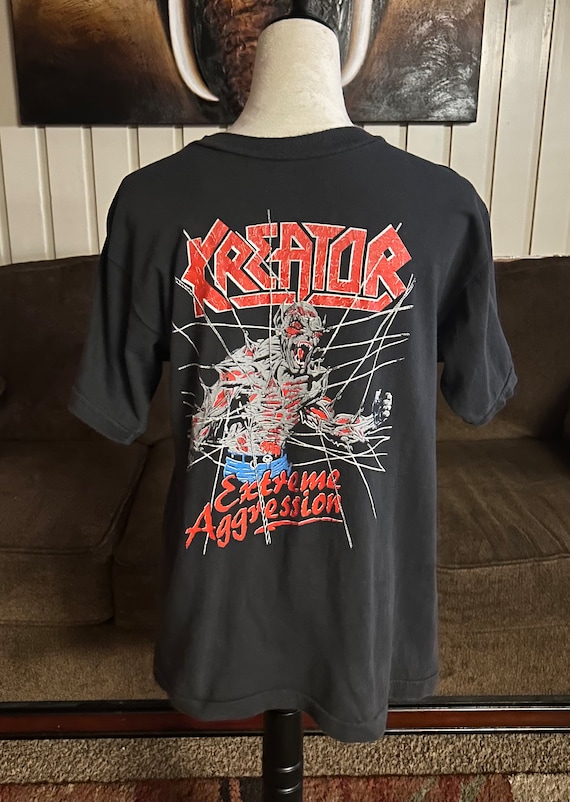 Kreator Extreme Aggression • Black • Medium • 1989 • Double Sided