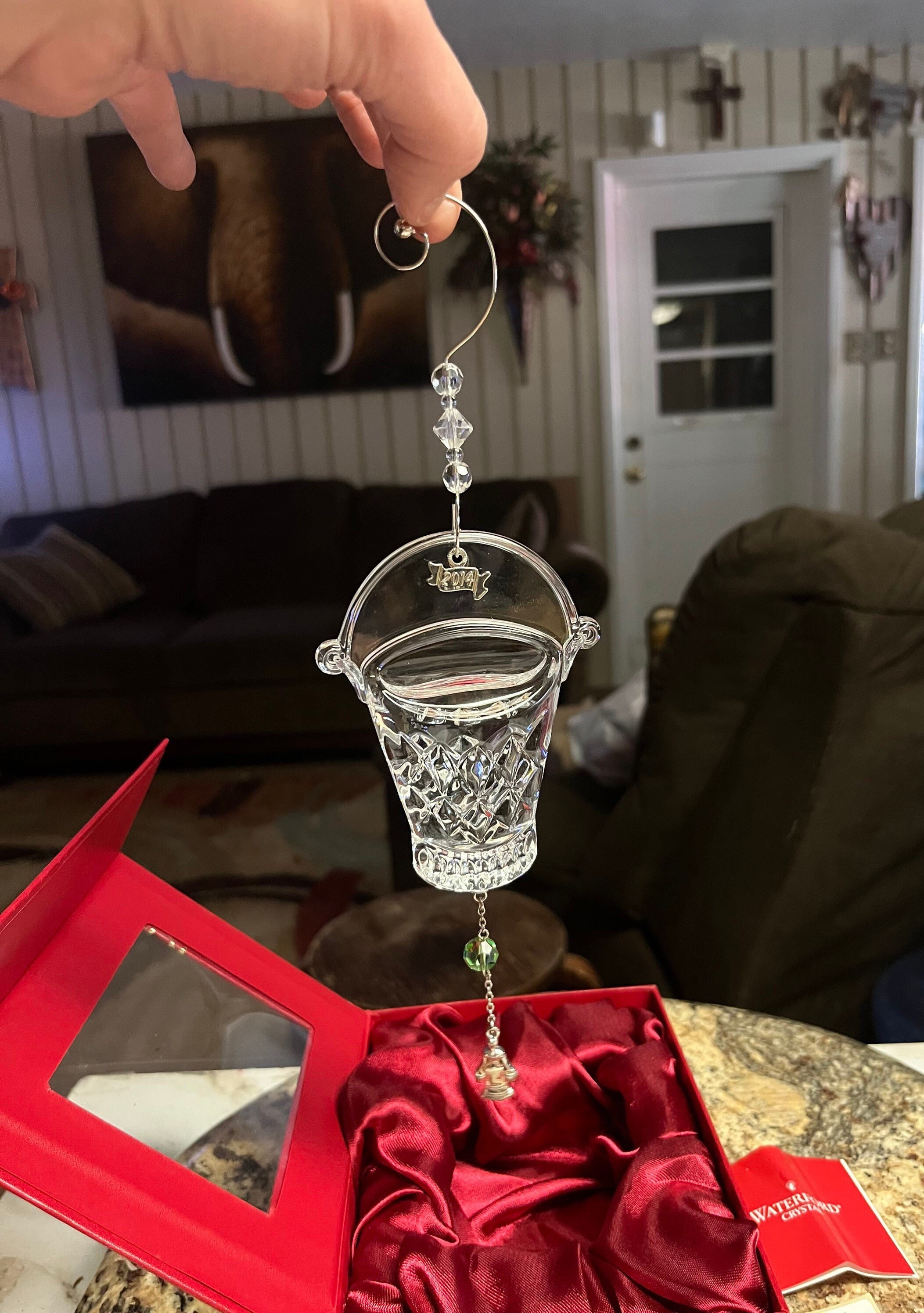 Waterford Crystal 201412 Days 8 Maids Ornament With Enhancer Etsy