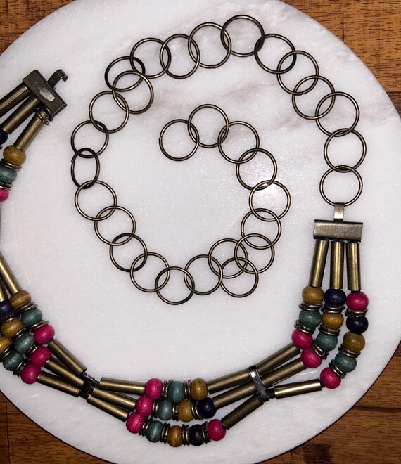 Vintage • Boho • Large • Waist Size: 17-36” In. • Multi  display picture 3