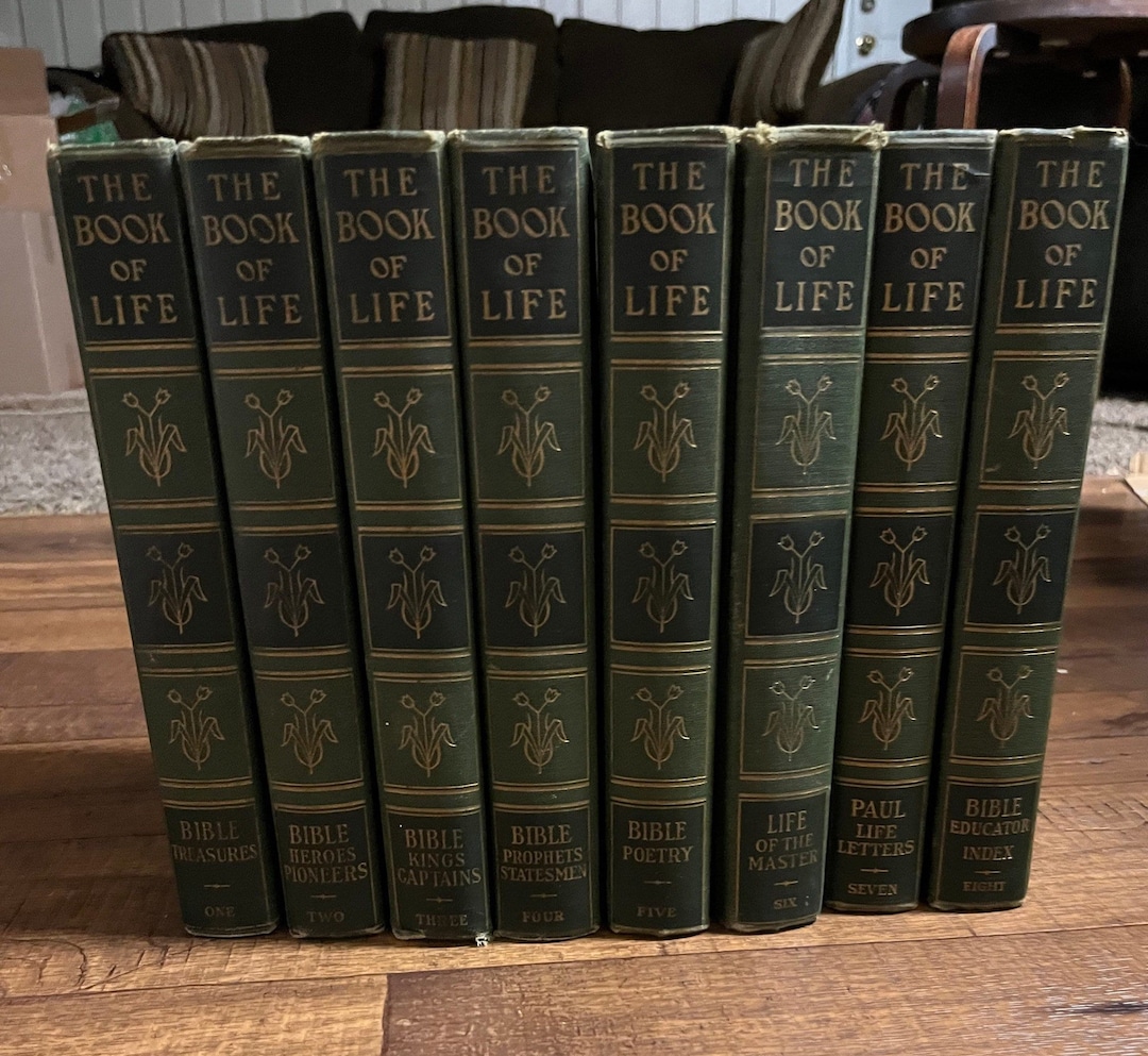 1948-the-book-of-life-set-8-books-by-john-rudin-co-etsy