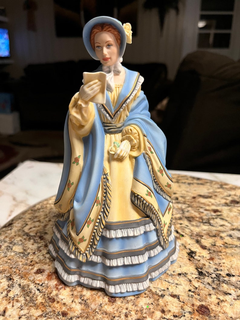 The Noble Collection Bella Bisque Porcelain Lady Etsy