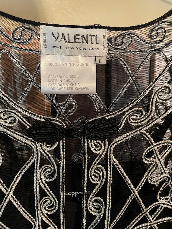 Valenti Size Large Sheer Lace Blouse - image 7
