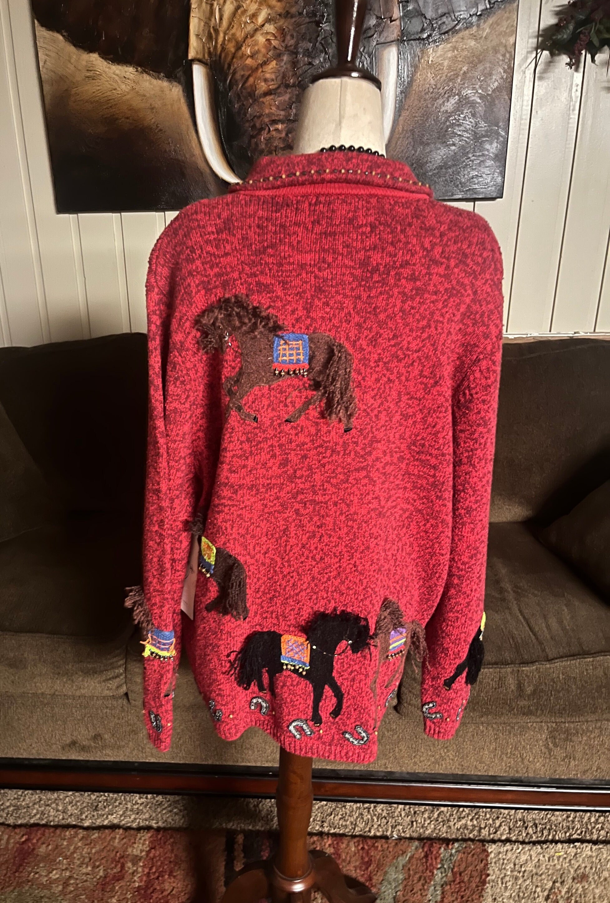 Designs Options • by Philip & Jane Gordon • Red/ Brown • Horses