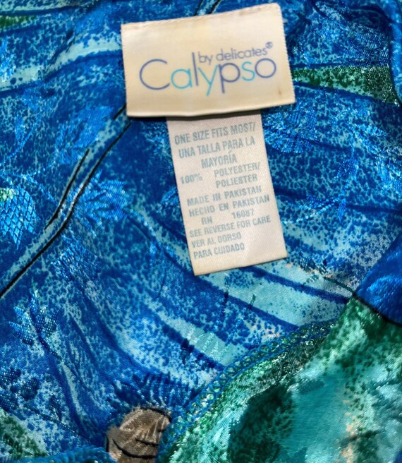 Calypso by Delicates • Vintage • Boho • Blue/Gree… - image 7