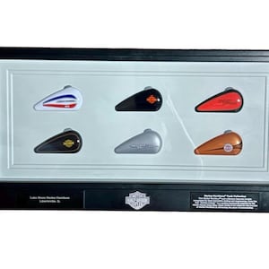 Harley Davidson ~ 6 Mini Gas Tanks Collectible Set From