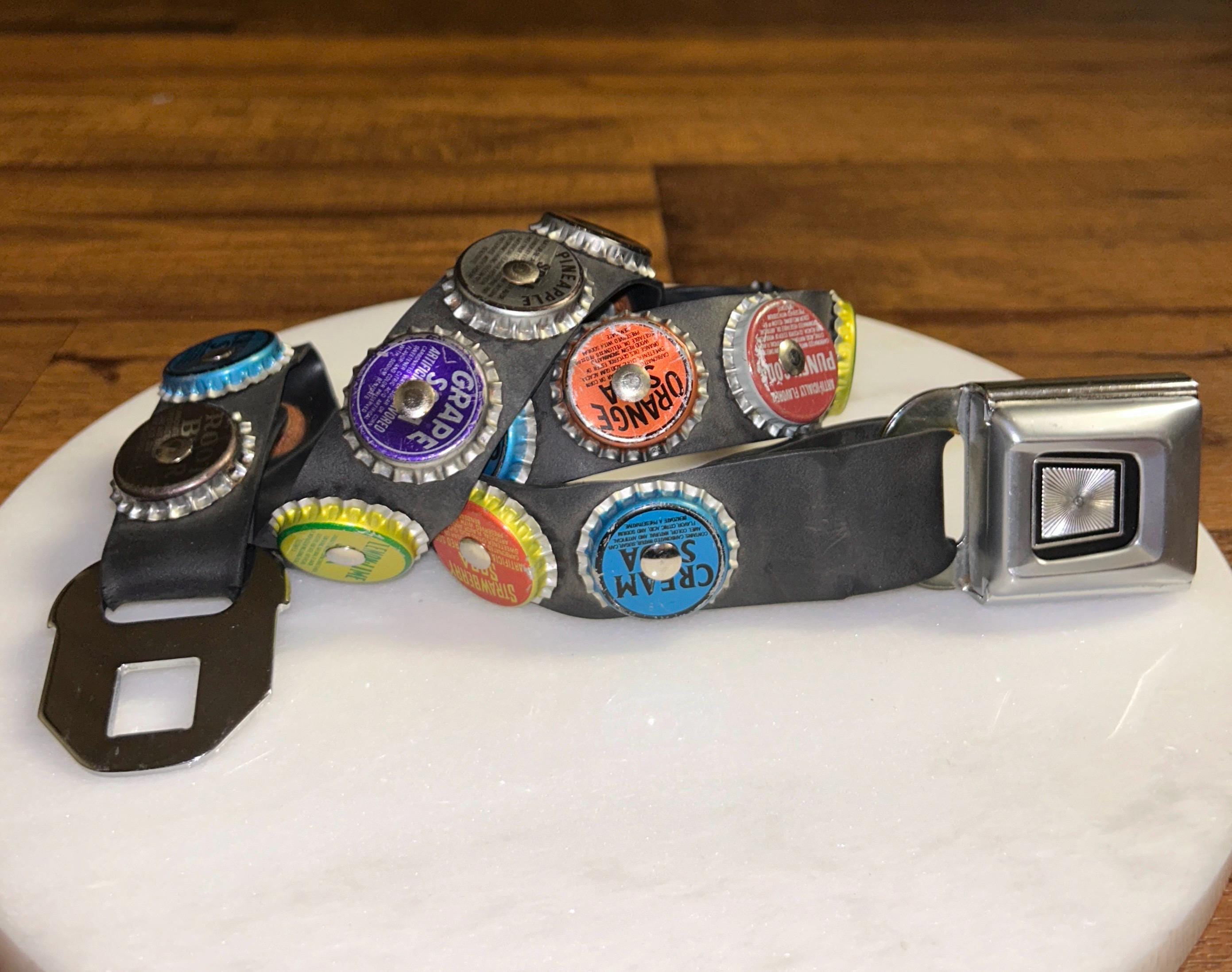 TRW VINTAGE seatbelt bottle cap belt Y2K bottle cap belt products for sale | eBay main image 2