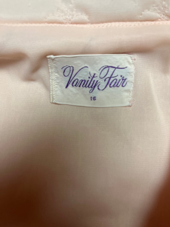 Vintage (1960’s) Vanity Fair Size 16 Light Pink Q… - image 10