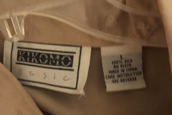 Kikomo Basic • Hawaiian Style • 100% Silk • Beige… - image 7