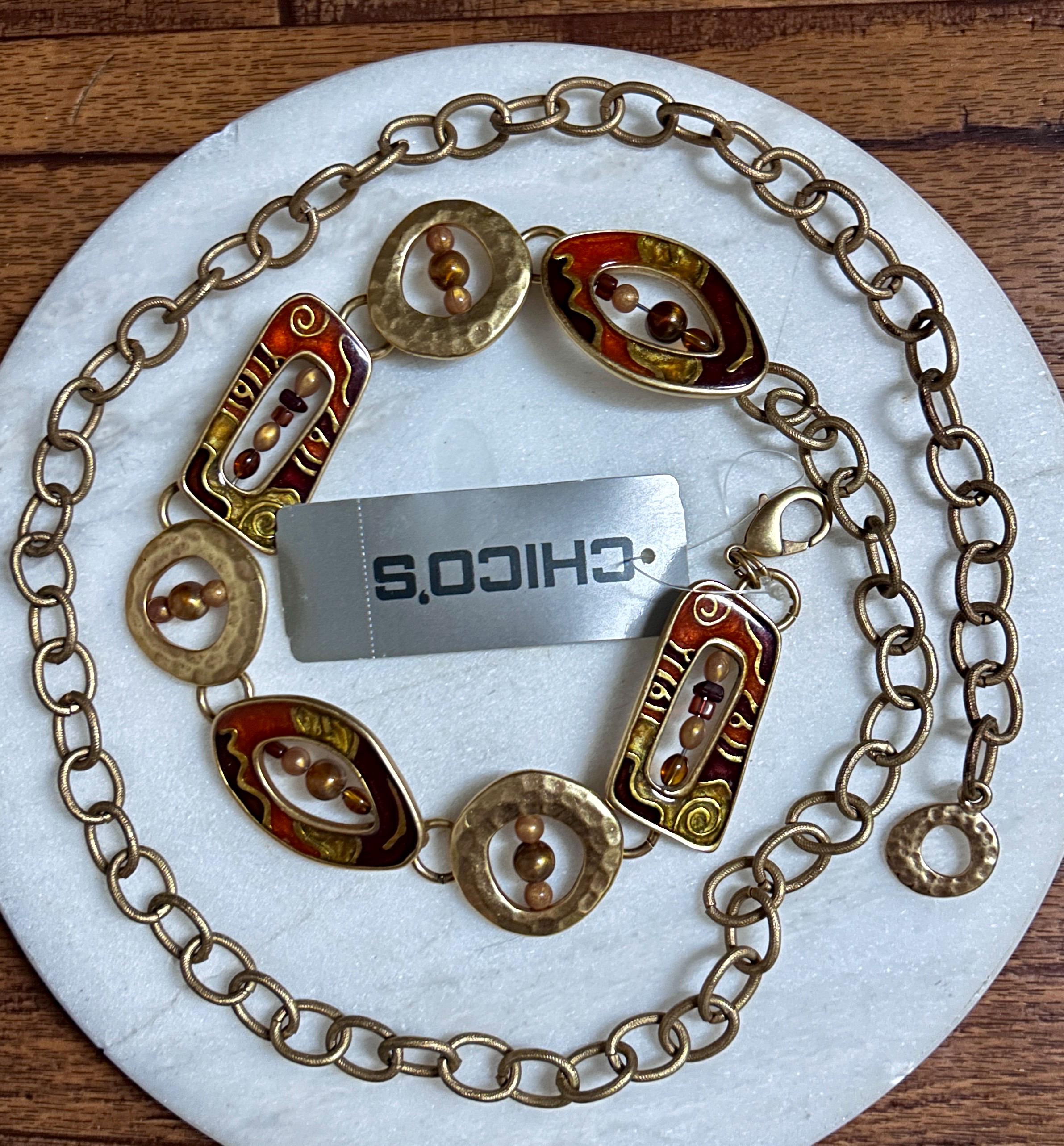 Chicos Gold Belt - Etsy display picture 3