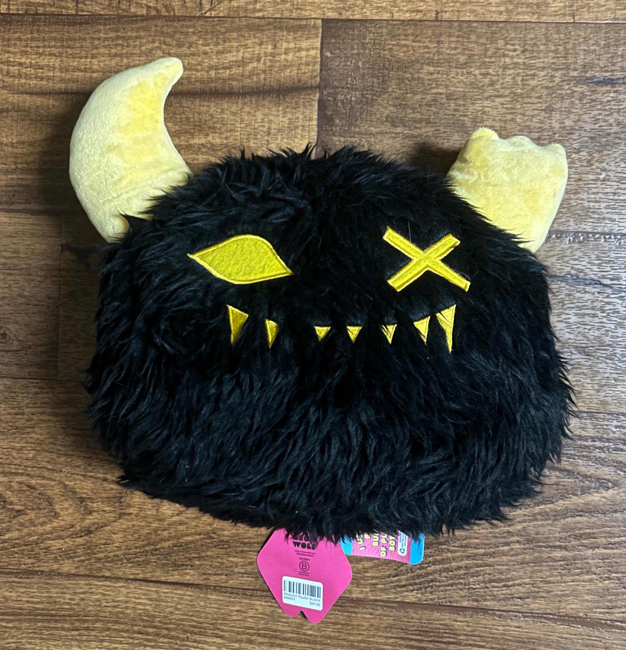 ハロウィン ムウマージ マスコット Meow-wolf ~ Snaggy Mascot ~ Fuzzy Black & Yellow Monster Plush