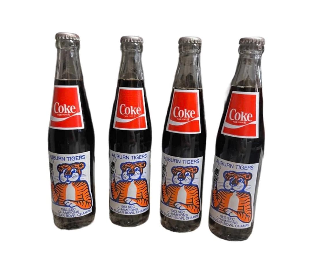 Coca-cola • 4 Bottles • Auburn Tigers (alabama) University • 1983
