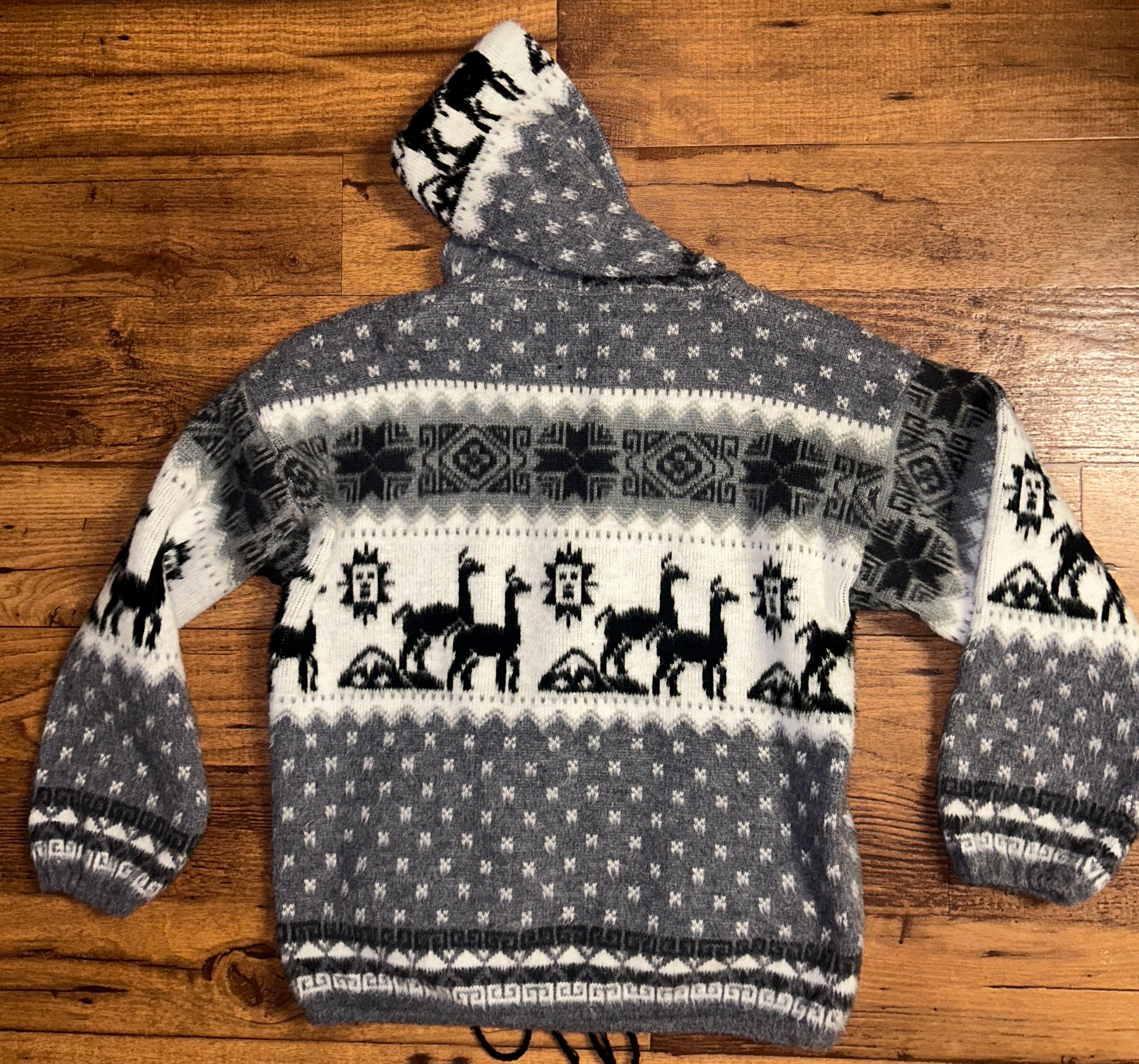 Andino Artesanias • Vintage • Medium • Black/white Fair Isle