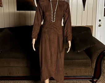brown short sweater dress Layton Ruched Leather Camel Dress  Thomas and Rye