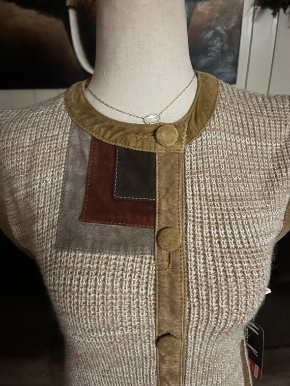 Vtg~”Mariea Kim” Women Size Medium Sweater Vest - image 6
