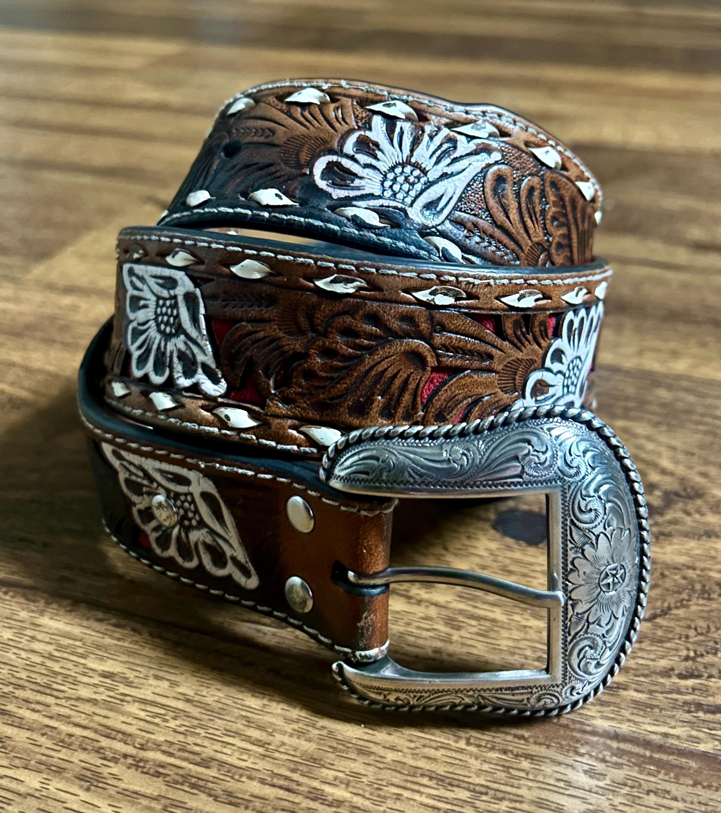 Nocona Belts For Women Nocona Men's Distressed Black Floral