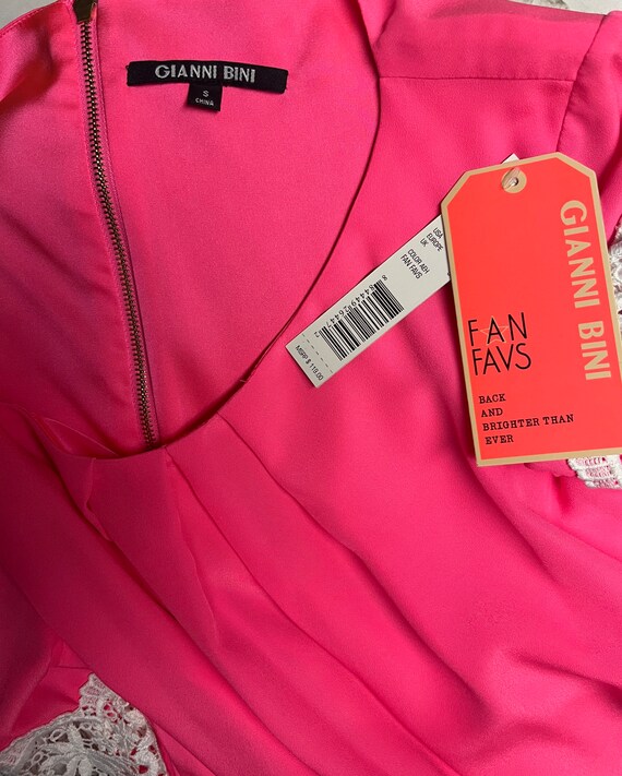 New W/Tags~”Gianni Bini” Size Small Pink Dress - image 10