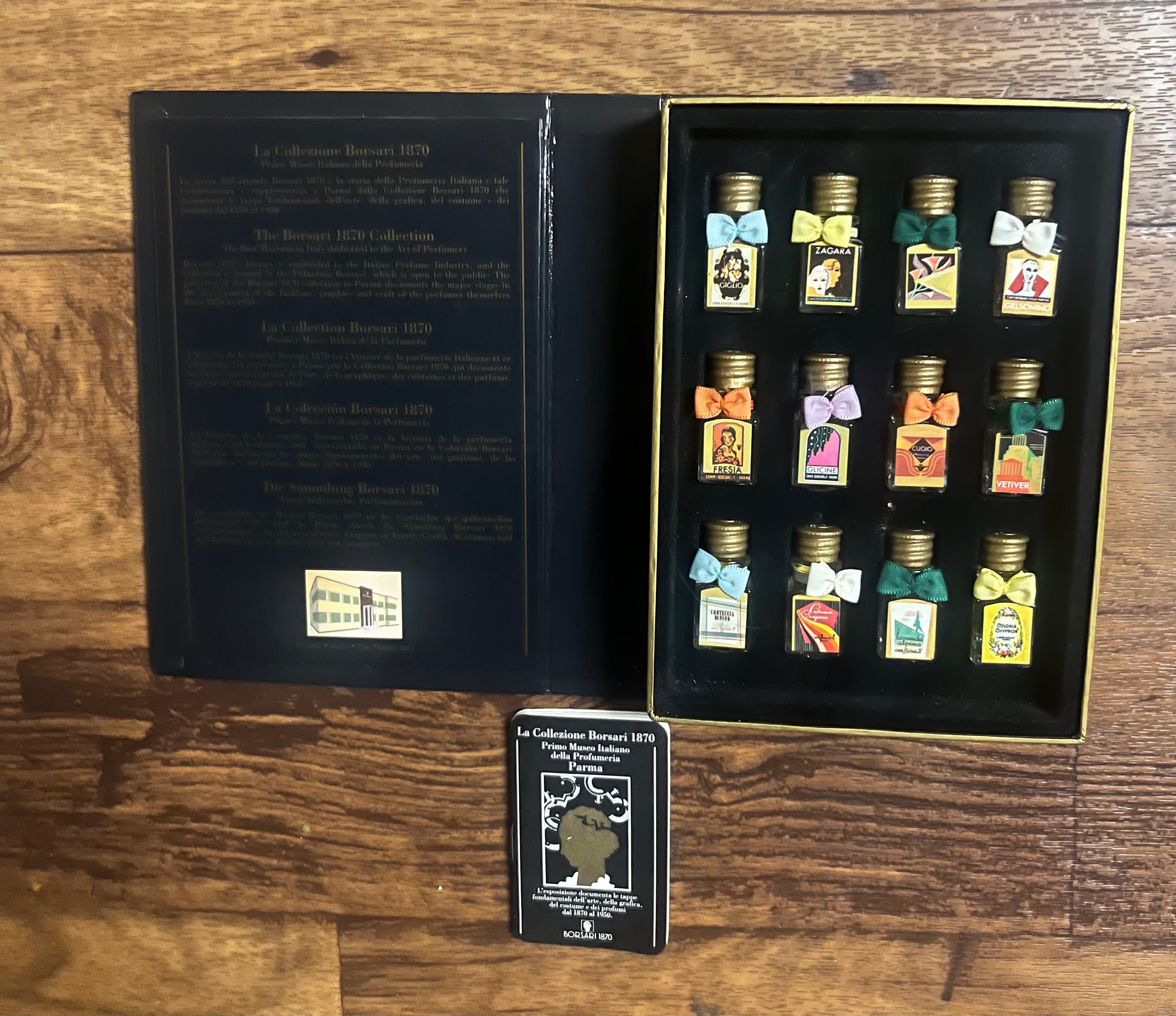 Borsari ~ 1870 Italian Fragrance Collection Set of 12 W/ .12 Oz