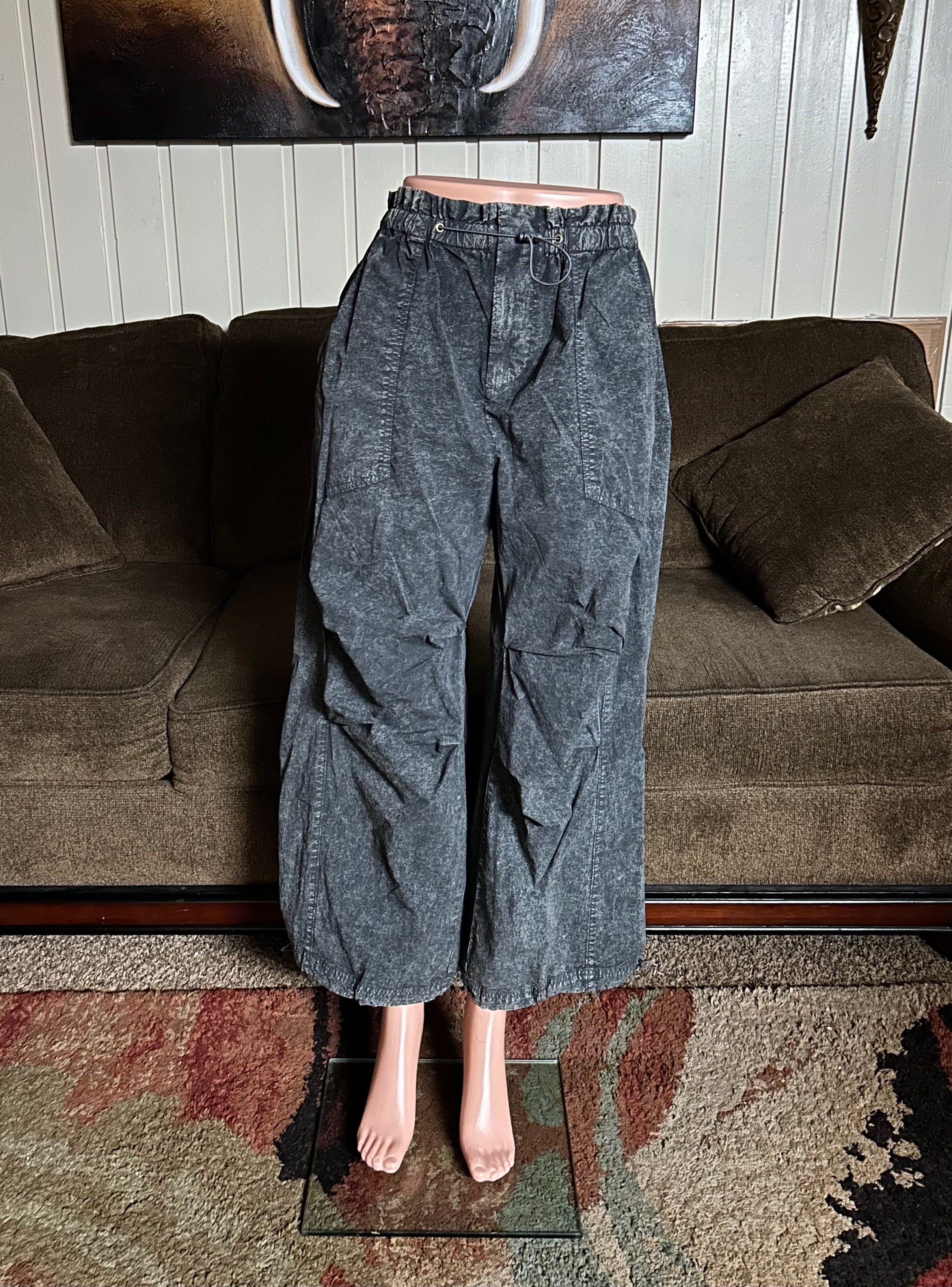 BDG Denim Strappy Baggy Cargo Pants