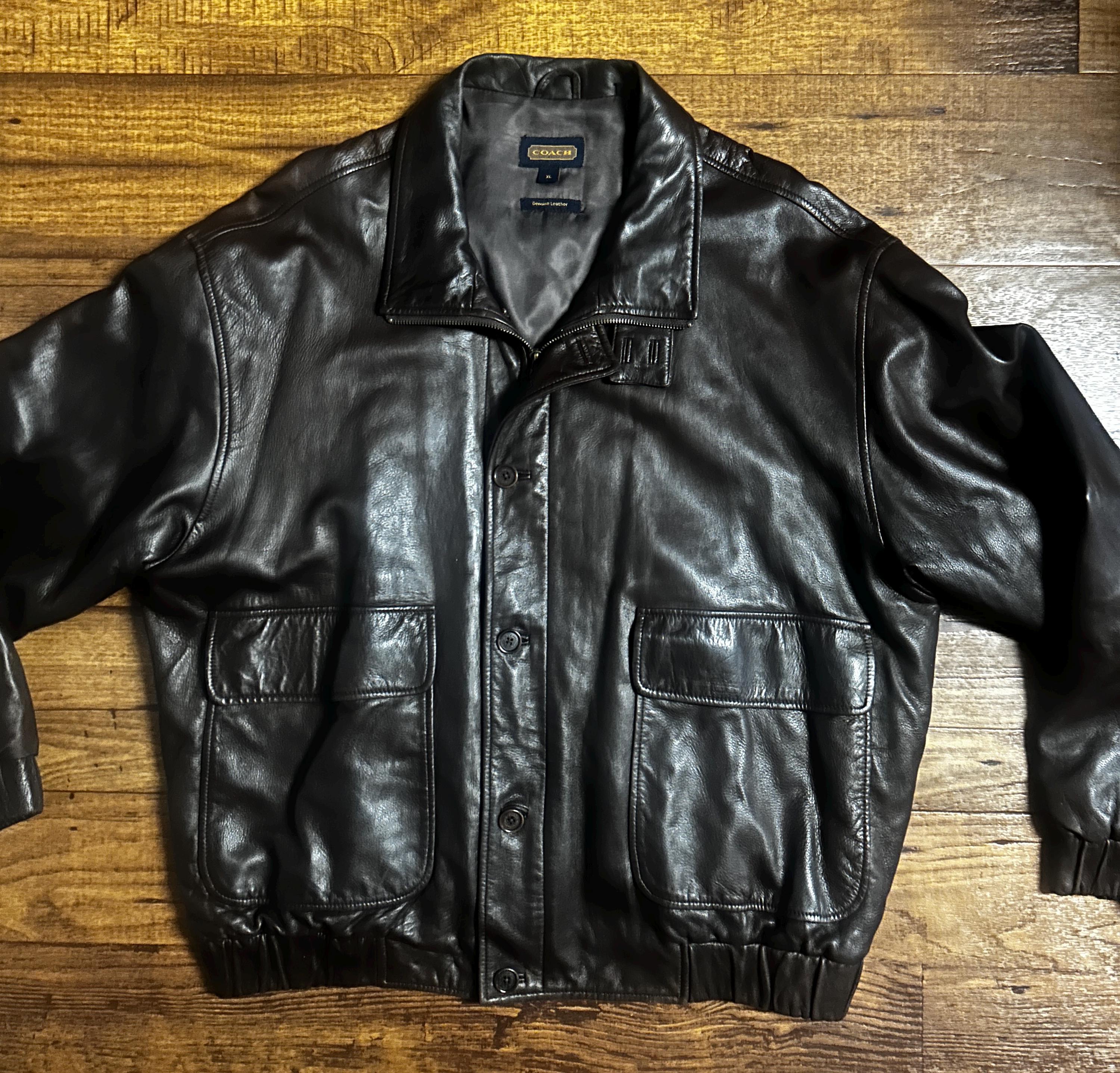 Vintage Coach Leather Jacket - Etsy