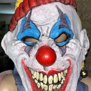 Mask Illusions • Vintage • Clown Mask • One Size Fits All