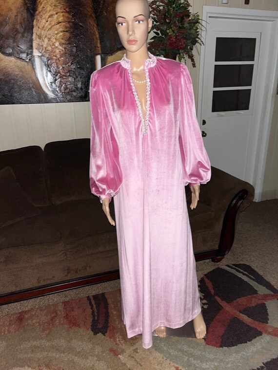 Lucie Ann Beverly Hills Velvour Nightgown Dress~ Size… - Gem