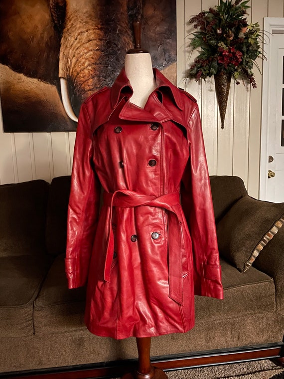 Denis Leather Works • Size Large • Red • Leather J