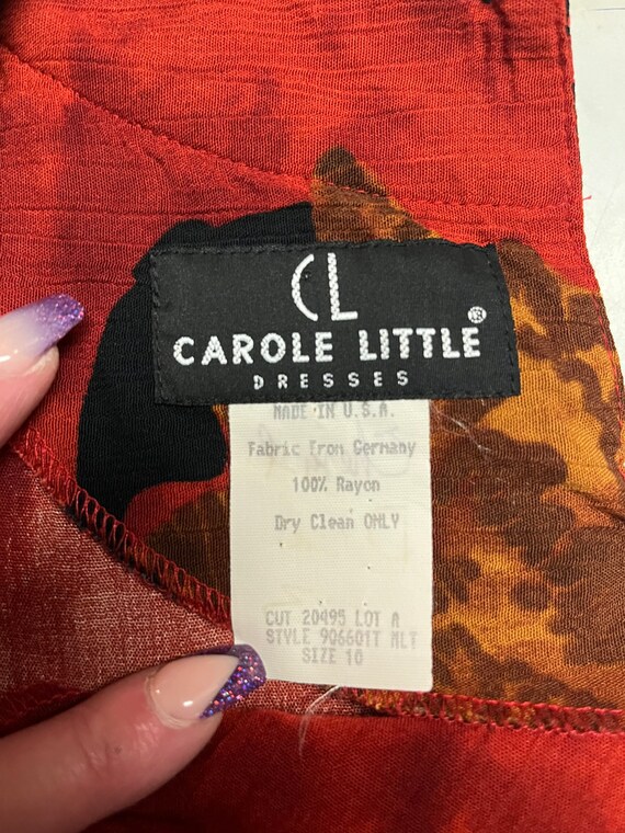 Vintage “Carole Little” Boho Women Size 10 Dress - image 10