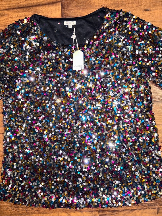 Jodifl • Multi-Colors • Sequins • Size Large • Bl… - image 3