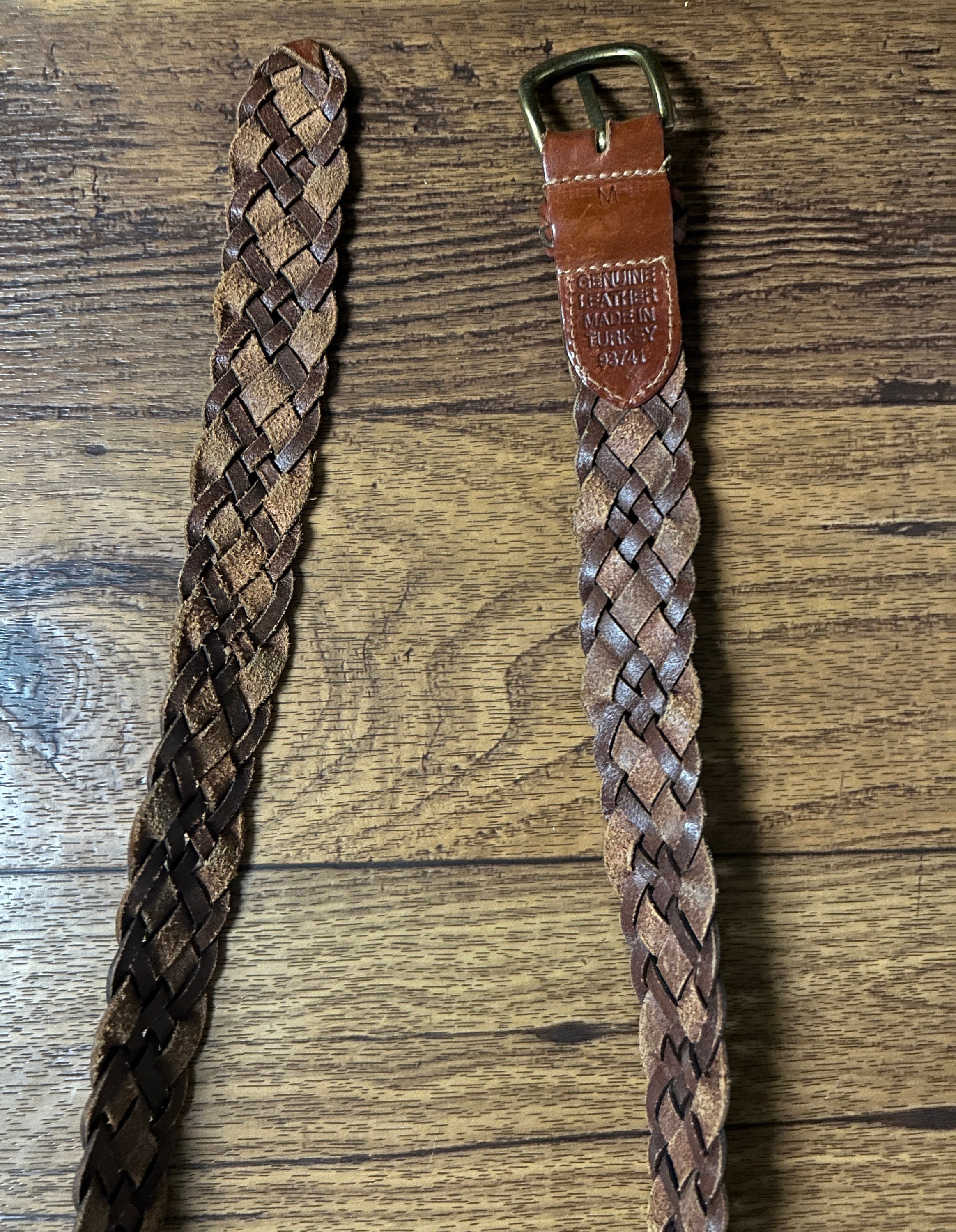 Braided Leather Belt - Tan. Abercrombie and fitch. Womens M/L NWT Abercrombie & Fitch Women main image 4