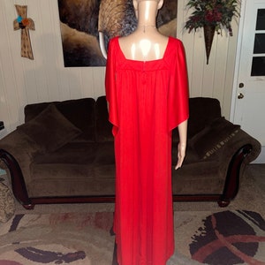 Peggy Lou Vintage Red Boho Dress X-Large image 7