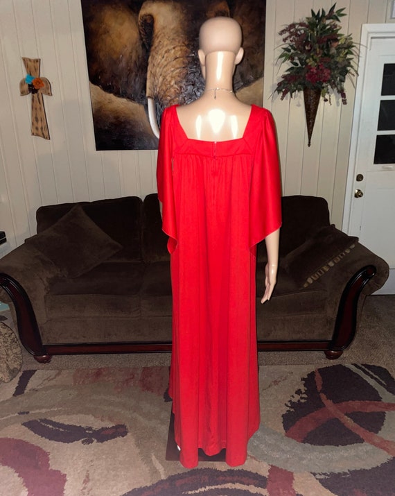 Peggy Lou (Vintage) Red Boho Dress~ X-Large - image 7