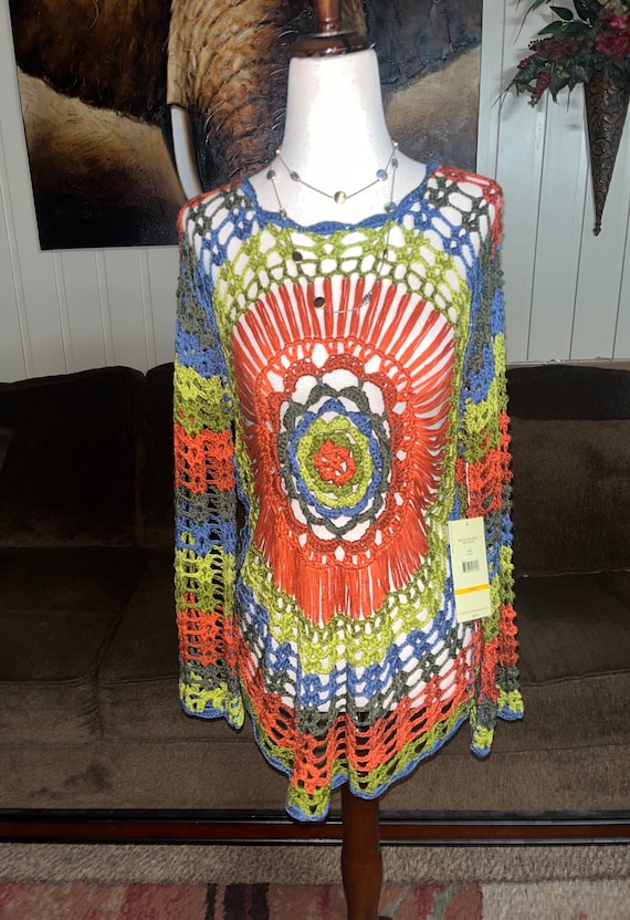 Multiples~ Vintage Size Small Crochet Boho Hippie… - image 1