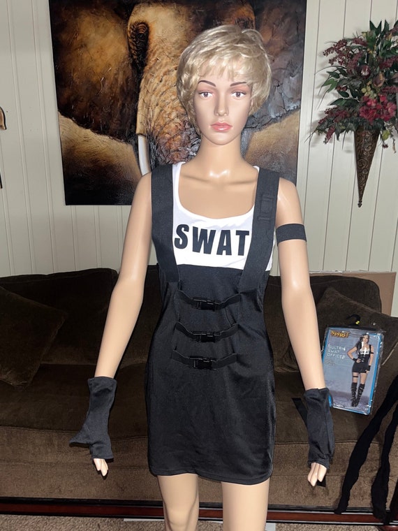 Swat Police Uniform (Spirit Halloween) Size Medium Gem