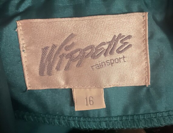 Wippette Rainsport~ Women Size 16 Turquoise Jacket - image 6